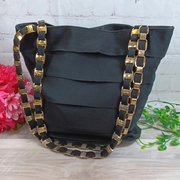 Salvatore Ferragamo Handbags - Ferragamo Vara Grosgrain Tiered Bag Vintage